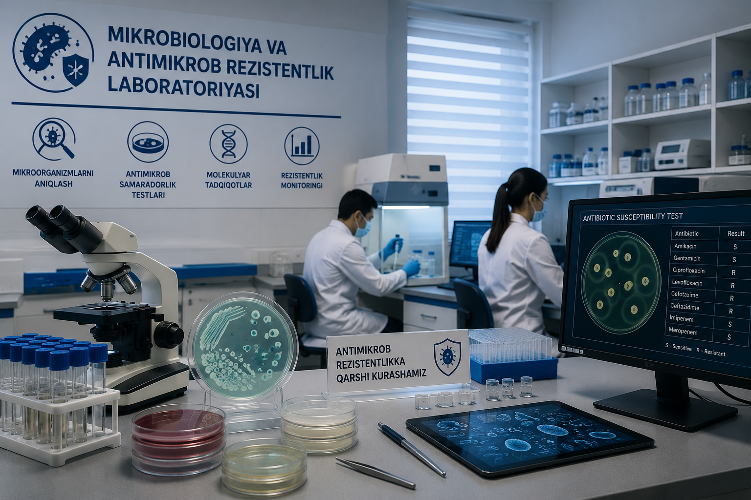 Mikrobiologiya va antimikrob rezistentlik laboratoriyasi
