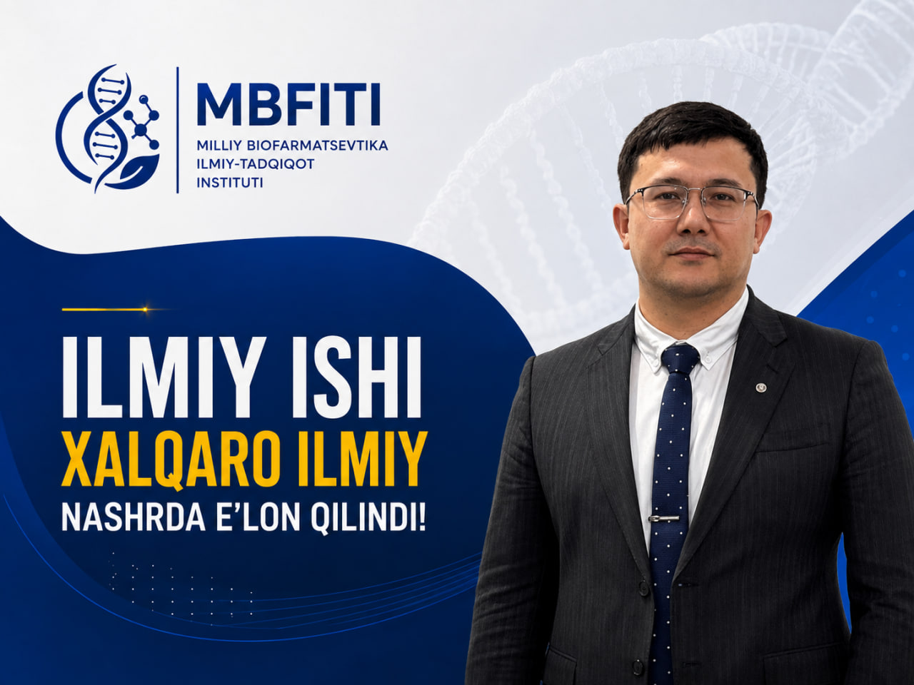 MBFITI OLIMINING ILMIY ISHI XALQARO ILMIY NASHRDA E’LON QILINDI